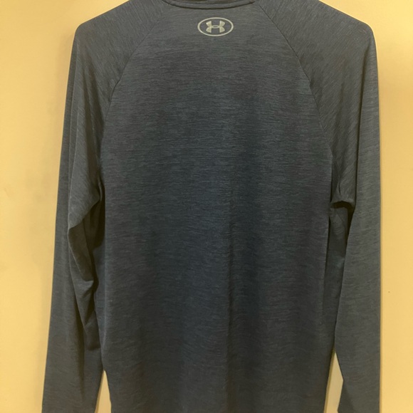 2 Under Armour Long Sleeve Dri Fit Polos Great Condition NAVY and BLACK - Picture 8 of 8